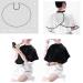 Buy Women's Makeup Apron & Hair Salon Cape - Black Barber Bib for Hair Cutting & Makeup Artists - Buy Online on GoSupps.com