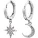Ear Stud Earrings for Women Asymmetric Pendant Ear Clips Female Delicate Simple Vintage Ear Buckle Party Gift e Ear Studs