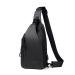 Fandare casual breast pocket ultra-light sling bag business shoulder bag with USB charging connection for men shoulder bag outdoor sports hiking cycling waterproof polyester black