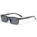 MINCL/Men's Square Black Frame Photochromic Reading Glasses Fashion Transition Sunglasses (Black 2.5)