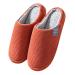 Fashion Ladies Casual Shoes Cotton Household Women Sliper Warm Flat Women's slipper Women Slippers Memory Foam Durable 8 Red-a