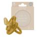HEVEA pacifier made of natural rubber jaw-friendly shape for 3-36 months single pack (honey-gold)