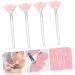 4pcs Makeup Brush Fan Highlighters Pink Powder Brows Cream Women Facial Brush The Face Cosmetic Miss - Buy Online on GoSupps.com
