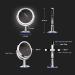 BIOMAX SuperGlow 9-Round Dual-Sided Lighted Makeup Mirror | 1X/5X Magnification, 1000Lux Brightness, 360 Rotating Vanity Mirror | Brushed Nickel Finish - Buy Online on GoSupps.com