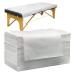 Luriseminger 100Count Disposable Massage Table Sheets Covers Disposable Sheets for Massage Table spa Tattoo Bed Cover for Waxing Therapist lash Salon 31x71inches (White) White 100pc