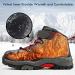 JMFCHI Kids Hiking Boots - Boys & Girls Snow Boots for Outdoor Sports - Durable & Comfortable Ankle Boots for Winter - 4 Big Kid 8032 Grey Red - Buy Online on GoSupps.com