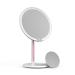 Hrbzo LED Lighted Magnifying Makeup Mirror 5X Magnification  Handheld LED Makeup Mirror Light Up Mirror  Travel Plugin Face Mirror with Light  360 Rotation Magnetic Stand  8  Rechargeable  Dimmable