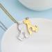TEAMER Stainless Steel Pet Pendant Necklace - Cute Dog Cat Horse Fox Jewelry for Women - Durable & Stylish - Buy Online on GoSupps.com