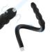 Anal Douche Silicone Black Large Hole Nozzle Handheld Water Shower Douches for Woman Reusable Shower Enema Hose for Men and Women Cleaner Attachment