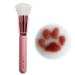 Kitten Paw Concealer Brush Fiber Professional Cosmetic Brushes Hair Rounded Tapered Brush for Liquid Cream Powder Blending Buffing Concealer Aviere Pink