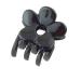 Parcelona French Belle Fleur Small 1 1/2 Celluloid No Slip Grip Covered Spring Jaw Hair Claw Durable Styling Hair Accessories Women Strong Hold Girls Hair Claw Clips  Made in France (Solid Black)