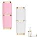 Portable toothbrush mugs 2 pieces of portable toothbrush cup travel toothbrushes etui for trip toothbrush holder travel toothbrush for camping travel business trips at home hike (white pink)