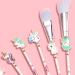 Shop WBTY 7 Cute Unicorn Makeup Brushes Set | Kawaii Eyeshadow Blush & Concealer Brushes with Metal Grip & Storage Bag - International Shipping Available! - Buy Online on GoSupps.com