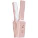Mini Hair Straightener Curler - Portable USB Fast Heating Flat Iron - Ergonomic Design - Versatile Styling Tool in Pink - Buy Online on GoSupps.com