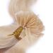 Keratin Bonding Hair Extensions #60 White Blonde 60cm - 25 Strands 100% Remy Real Hair - Easy to Use Wavy Micro Ring Extensions - Buy Online on GoSupps.com