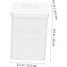 Baluue 2 Sets Washing Storage Bucket Stackable Storage Drawers Laundry White Wrought Iron - Buy Online on GoSupps.com