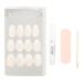 Ardell Nail Addict - Modern French Style | 24 Press-On Artificial Nails with Glue & File | Long Tip Fake Nail Set for Beautiful Fingernails - Buy Online on GoSupps.com