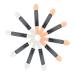 NOLITOY 50pcs Makeup Brush Women Eye Brush Sponge Blending Brush Eye Shadow Brush Miss Mix Makeup Tools