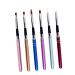 FRCOLOR Red Paintbrushes Set Stripers Nail Stripping Brush Dotting Painting Pen Nail Art Liner Brush Multifunction Fashion Design Pull Pen medium Red