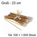 1000x Large Cotton Swabs - 23 cm Kosmetex Wooden Stick with Cotton Head - Ideal for Beauty & Personal Care - International Shipping - Buy Online on GoSupps.com