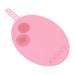 Milageto Brush Cleaning Mat Portable Washing Tool Universal desktop Scrubber Mat Silicone Brush Cleaning Mat for Eyeshadow Brush Pink