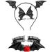 xbiez Girls Hair Clips Gothic Halloween Cosplay Devil Wing Hairpin Headband Punk Hair Jewelry Unique Black Headwear 4 - Buy Online on GoSupps.com