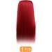 Traziewell Red Hair Extensions Clip in Straight Hair Pieces for Party Festival Hair Accessories Synthetic Fiber Hair Extension for Women 1408 FH001408 L - Buy Online on GoSupps.com