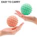 Hedgehog Massage Balls Set - 2 Piece Foot & Gymnastics Massage Balls (49mm) | Orange & Green Nopping Ball for Relaxation & Fitness - Buy Online on GoSupps.com