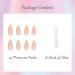 24pcs French False Nails Short - Almond Square Press On Nails - Pink Glitter Swirl Stick On Nails with Glue - Full Cover Acrylic Nails for Women - Buy Online on GoSupps.com