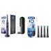 Oral-B iO - 7 - Black Electric Toothbrush + 4 Refills Black + 4 Refills