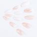 Brishow Glitter Short Ballerina Press-On Nails - 24 Pcs Artificial Fake Nails for Women & Girls | Snow Acrylic Design - Buy Online on GoSupps.com