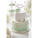 Yilang Retro Wedding Cake Topper - Handmade Ivory Pennant with Pink Rose for Weddings & Birthdays - Buy Online on GoSupps.com