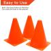 Novelty Place 7 Plastic Training Cones - 12Pcs Durable Traffic & Field Marker Cones for Safety & Agility Training in Sports & Activities - Orange - Buy Online on GoSupps.com