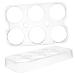 RORPOIR 2pcs Fridge Eggs Egg Holder Refrigerator Kitchen Egg Holder Egg Racks Egg Tray Storage Box No Cover