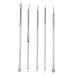 Shop 5pcs Stainless Steel Blackhead Removal Tool Set - Double-Ended Acne & Pimple Tool for Effective Skin Care - Buy Online on GoSupps.com