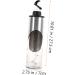 Zerodeko Glass Oil Bottle 2pcs Condiment Bottles Vegetable Oil Metal Glass Condiment Dispenser 27.5X7CMx2pcs Silverx2pcs - Buy Online on GoSupps.com