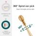 Lbaby 2Pcs Stainless Steel Ear Pick Set - Ear Wax Removal Tools with 360 Coil Spring for Gentle Ear Cleaning and Massage - Buy Online on GoSupps.com
