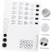 HAPINARY Nail Art Soft Silicone Pad Silicone Stamping Plate Nail Polish Practice Pad Nail Art Stamping Mat Nail Sticker Guide Nails Silicone Mat Manicure Mat 38x29cm White - Buy Online on GoSupps.com