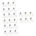 Gatuida cardboard with 48 pieces of contact lens container contact lenses case objective travel case container for eye lenses holder for cosmetic lens contact lens holder invisible container