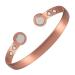 YINOX Magnetic Copper Bracelet Suitable for People Over 13 Years Old Men and Women Bracelet with 6 Magnets Adjustable 18 cm