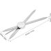 Eyebrow Stencil Ruler 3 Point Positioning Eyebrow Makeup Ruler Stainless Steel Eyebrow Makeup Calipers Stainless Steel Compass Design Microblading Measuring Tool - Buy Online on GoSupps.com