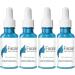 4PCS Facial Skin Serum Hyaluronic Acid Serum for Face Collagen Boost Anti Aging Daily Serum Collagen Boost Face Serum Anti-Wrinkle Serum Suitable for All Skin Types for Women & Men