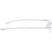 Reducblu Rimless Reading Glasses - Small Silver 2.5 Diopter Readers for Men and Women - Buy Online on GoSupps.com