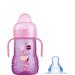 MAM Trainer+ 220ml Baby Cup Suitable from 4+ Months Trainer Cup for Independent Drinking Spill-Free Toddler Cup Pink (Designs May Vary)