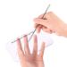 Makeup plate Clear Acrylic Makeup Nail Art Cosmetic Mixing plate& Stainless Spatula Tool Set