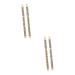 Healeved 4 Pcs Double Head Eyebrow Pencil Black Eyeliner Pen Eyebrown Beauty Eyebrow Pencil Puff Wooden