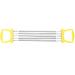 Toddmomy Exercise Resistance Bands Adjustable Chest Expander Handle Workout Exerciser Strength Trainer Spring Steel Exercise Spring Fitness Exerciser Yellow