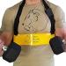 Steel arm Blaster | Bicep Isolator | Portable Preacher Curling with Adjustable Strap.| Arm Focused Muscle Gains | BMG Arm Blaster | BMG Armblaster Yellow
