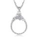 domoi 2.5X Retro Magnifying Glass Pendant Magnifying Glass Necklace Suitable for Reading Books Magazines and Newspapers 500420173