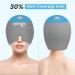 NEWGO Migraine Relief Cap | Full Coverage Headache Hat for Cold Therapy | Ice Head Wrap for Puffy Eyes, Sinus & Stress Relief | Form Fitting & Stretchable - Light Grey - Buy Online on GoSupps.com